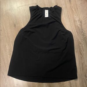 Athleta Black Tank Top Size Large with drawstring on the back